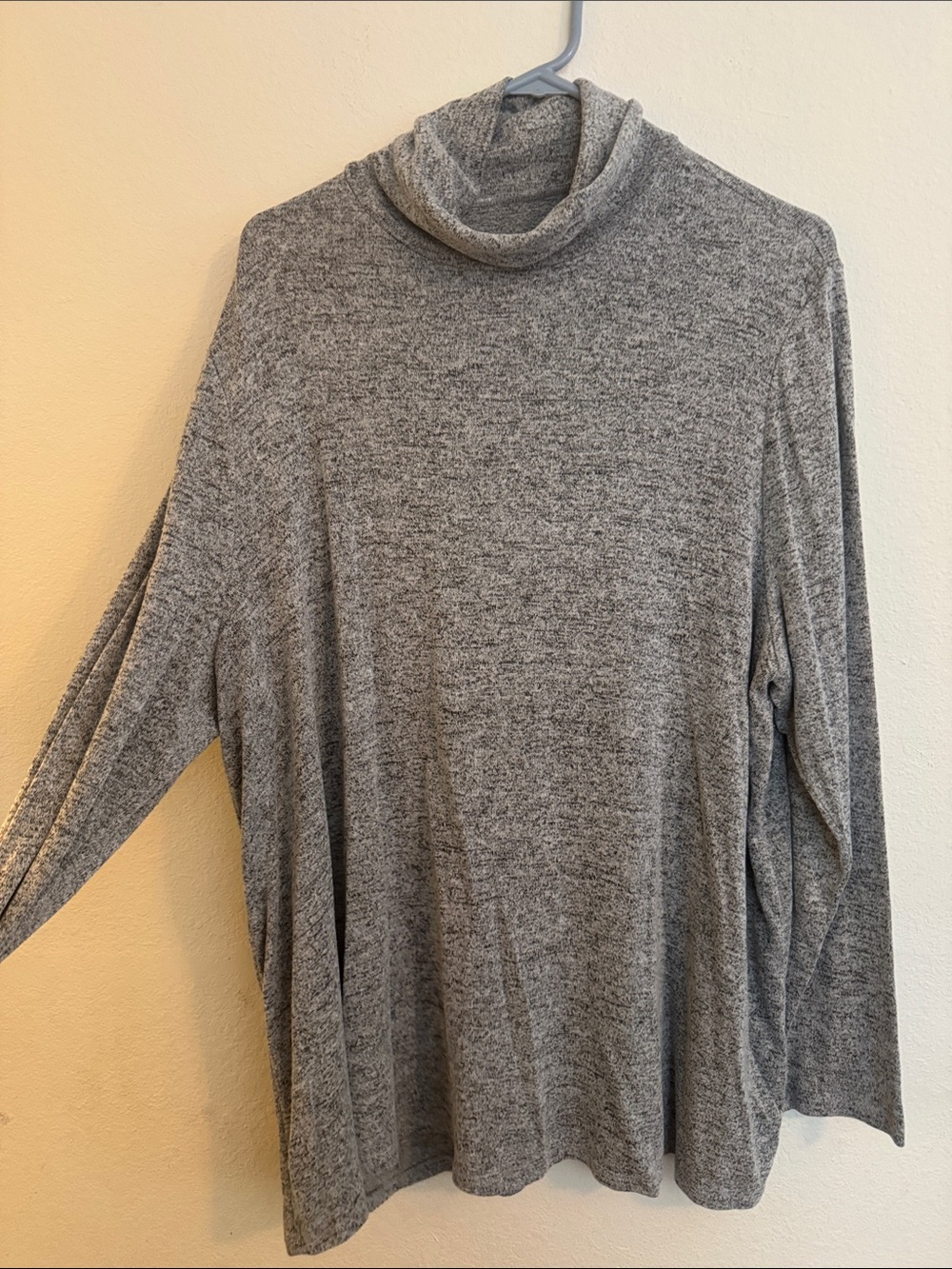 Lane Bryant soft Heather Gray Cowl Neck Sweater 18/20